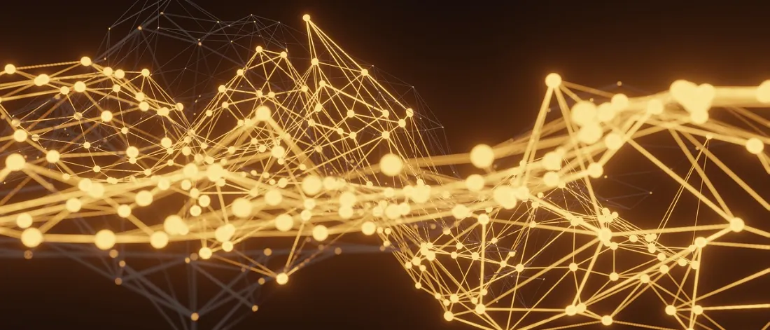 technology, network, golden background, backgrounds — Backlink: Satın Almadan Nasıl Kazanılır?