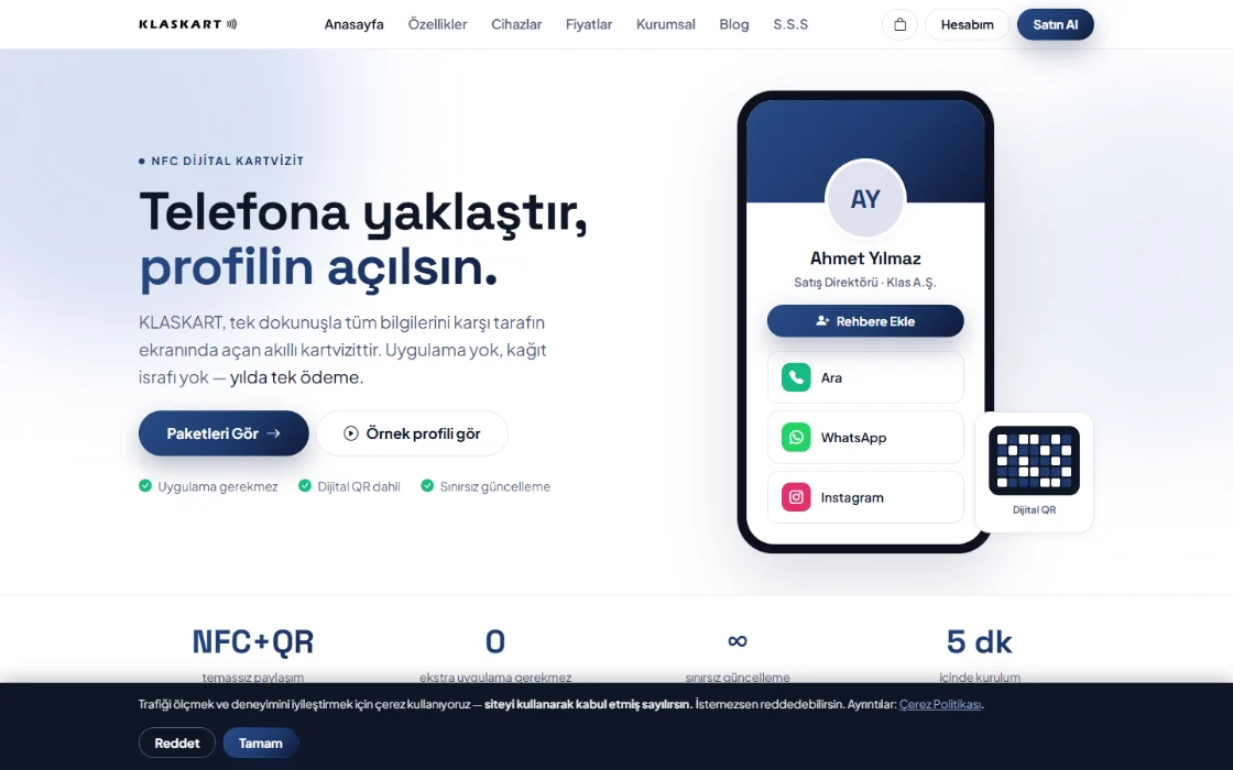 KlasKart web sitesi