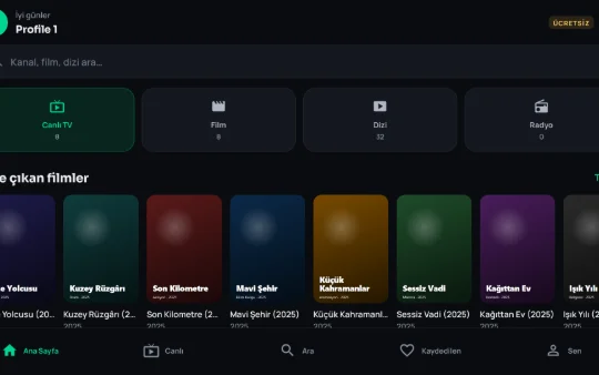 Wora Player — Android TV ve telefon (demo playlist)